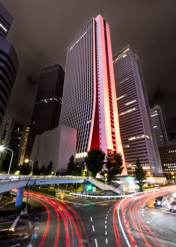 Traffic in Shinjuku City, Tokyo