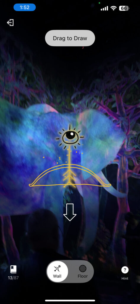 In the Catching and Collecting Forest you search out extinct species and using an app you capture them, learn about them then release them.